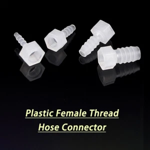 Plastic Female Thread Hose Connector Quick Connect Pipe Fitting Tubing Adapter - Picture 1 of 50