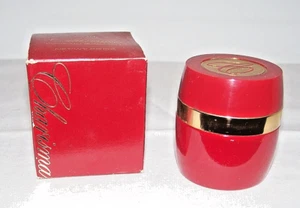 Vtg 70s Avon CHARISMA Cream Sachet .66 oz Red Glass Jar Bottle & Box - Picture 1 of 3