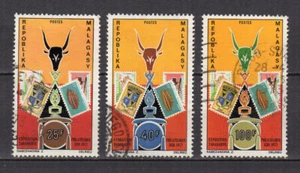 Madagaskar Madagassische Republik 1972 Philatelistische Ausstellung 3 Marken gestempelt /TE4943 - Bild 1 von 1