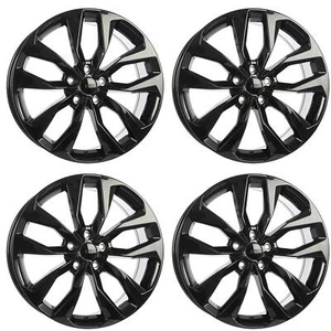 Set of 4 18in Black Alloy Wheel Rims for Mazda CX-7, OEX730Q 5x114.3 5Lug 18x8 - Picture 1 of 14