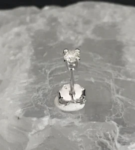 Wunderschöner Ohrstecker in 750er Weißgold mit 1 Brillant von 0,11 ct H /P - Bild 1 von 6