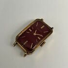 Vintage Ralco Gold Tone Mechanical Women's Watch Red Dial - AS IS!