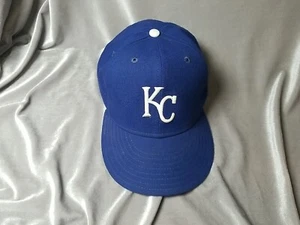Vintage Kansas City Royals New Era Fitted 7 1/4 Hat Cap MLB Baseball Made in USA - Picture 1 of 12