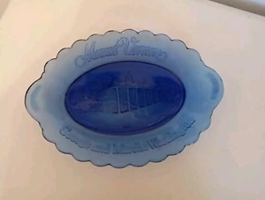 Collectible Vintage Cobalt George & Martha Washington Plate Trinket Dish Avon - Picture 1 of 6