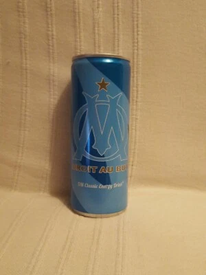 OM OLYMPIQUE DE MARSEILLE FOOT canette boisson énergisante Energy Drink 250ml