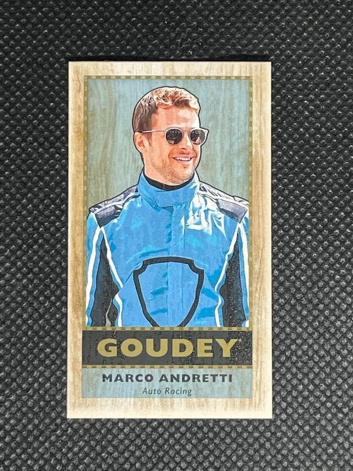 2018 Upper Deck Goodwin Champions Marco Andretti Goudey Mini Lumberjack Back G17 - Image 1 of 2