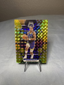 2022-23 Panini Mosaic Jordan Poole Yellow Mosaic Prizm 