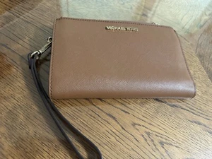 Michael Kors MK Jet Set Travel Double Zip Case Card Holder Wristlet Wallet (O7) - Picture 1 of 3