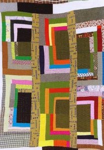 Postcard Lillie Mae Pettway "Housetop" 12-Blk Var. c1975 Gee's Bend Quilts MNT - Picture 1 of 1