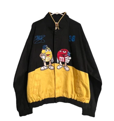 Vintage M&Ms Racing Jacket XL NASCAR Jeff Hamilton #38 Winners Circle - Image 1 of 4