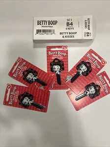 BETTY BOOP & KISSES HOUSE KEY BLANK SCHLAGE SC-1 B4 5 KEYS - Picture 1 of 1
