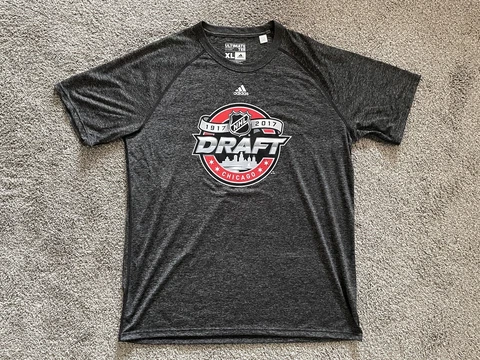 2017 NHL Draft Chicago Adidas Climalite Ultimate Tee XL (FITS LIKE A LARGE) Cover