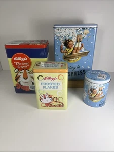 Kellogg’s - Vintage Style - 4 x verschiedene Dosen - Frosted Flakes & Rice Krispies - Bild 1 von 17