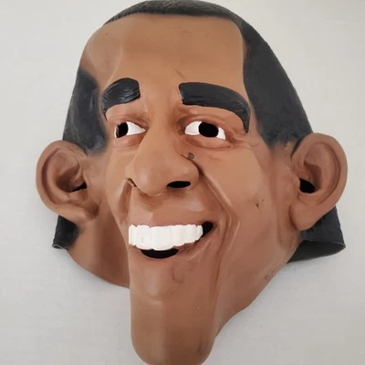 2008 Disguise President Barack Obama Rubber Latex Adult Halloween Mask - Image 1 of 4