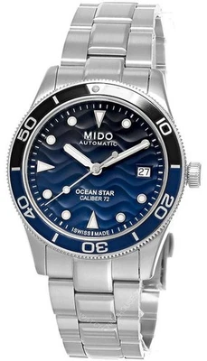 Reloj para hombre MIDO Ocean Star automático 39 mm esfera azul degradada acero M026.907.11.041.00 Foto 1 de 4