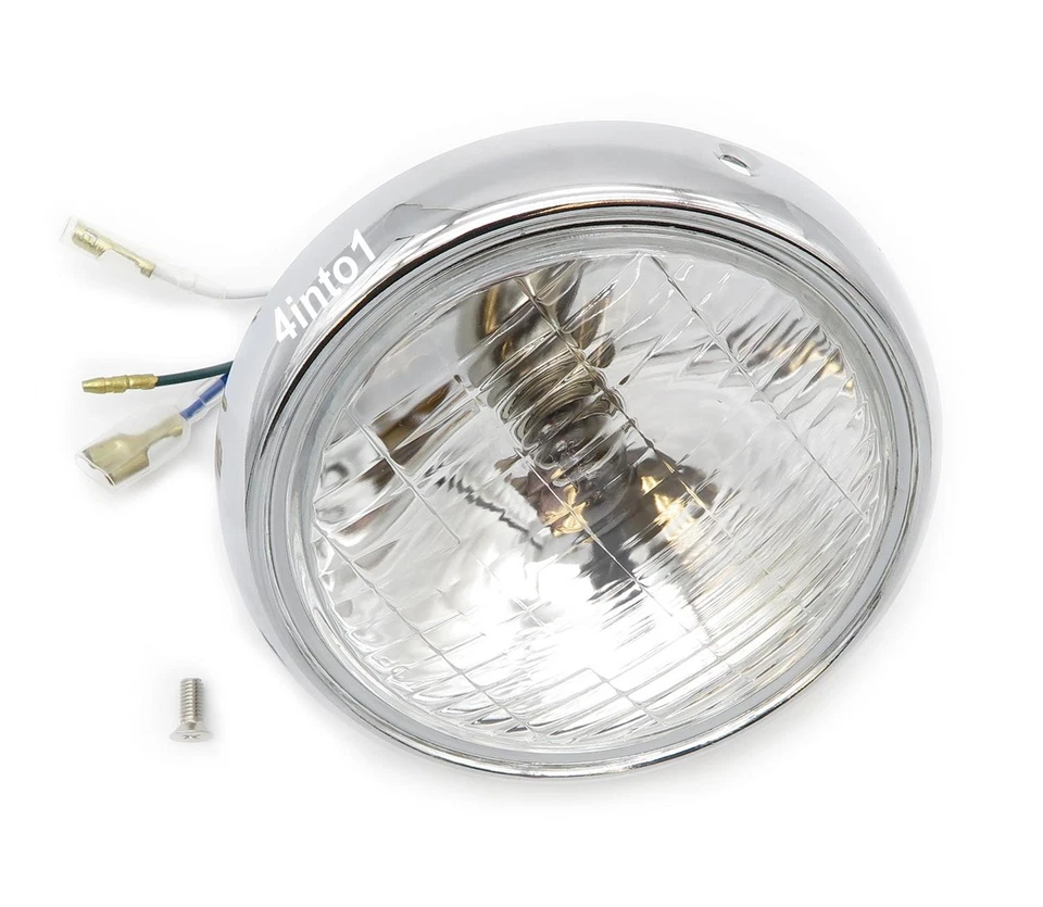 6V Headlight Assembly Honda CL70 CT70 Trail 70 SL70 XL70 XL75 XL80 Bulb Rim - Image 1 of 3