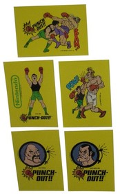 Nintendo Punch Out (1989) Tradewest Topps NES Video Game Sticker Lot