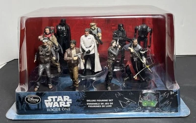 Disney Store Star Wars ROGUE ONE Deluxe Figurine COMPLETE SET OF 10  New in Box - Image 1 of 4