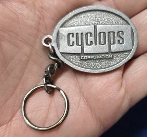 Cyclops Corporation Sawhill Tubular Division Pewter Keychain - Picture 1 of 2