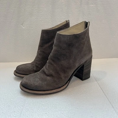 Botas de tornozelo Officine Creative camurça bege salto bloco Itália tamanho 36.5 - Imagem 1 de 4