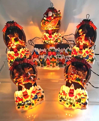 Vintage NOMA "Here comes Santa" Adornos Luces Música y Movimiento - 7 Canciones VIDEO Foto 1 de 4