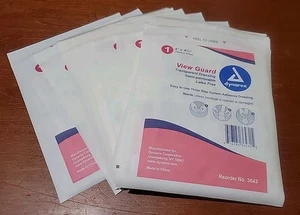 21 x Dynarex (3643) View Guard Transparent Dressing Semi-permeable * 4" x 4.75" - Picture 1 of 4