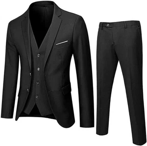 Boys' Suits & Blazers 3 Piece Formal Outfit PromSuits Button DownBlazer Boys Wed - Picture 1 of 2