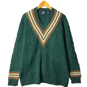 Vintage 90'S GAP wool and cotton cardigan sweater men's size XL - Picture 1 of 5