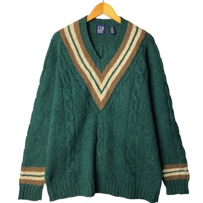 Vintage 90'S GAP wool and cotton cardigan sweater men's size XL - Image 1 of 4