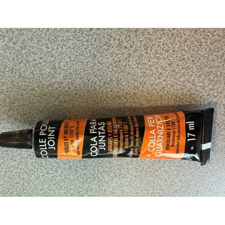 PYRO FEU Colle Réfractaire Noire pour Joints d'Étanchéité 17ml - Prête à l'Emploi - Spéci