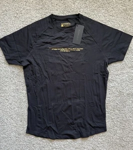 alphalete Activewear Maglietta Uomo Legacy Performance Taglia L Nero/Oro - Foto 1 di 10