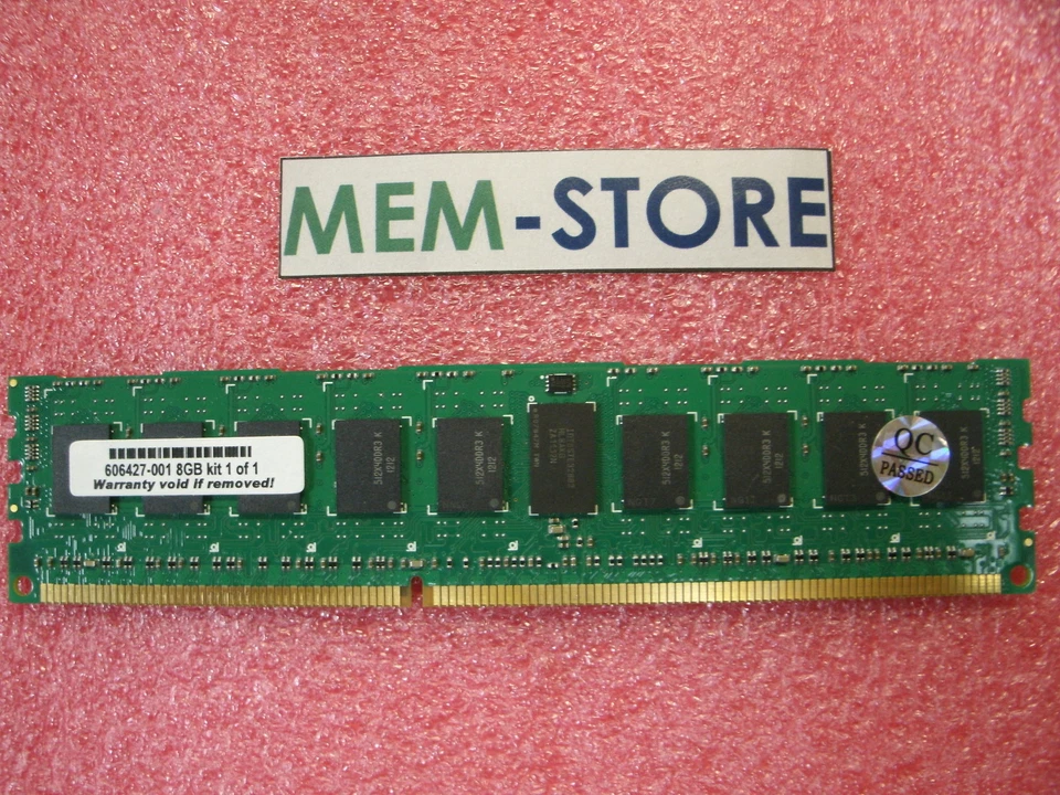 605313-071 606427-001 8GB PC3L-10600R Memory HP BL460C G7 BL465C G7 BL685C G7 - Image 1 of 1