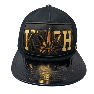 Chapéu Snapback Kush Marijuana Preto Tamanho Único Ajustável Bordado 4350 District - Imagem 1 de 4