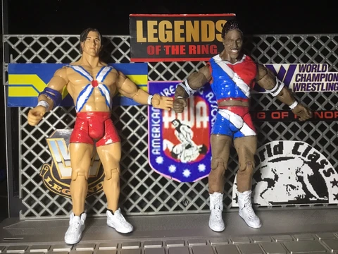 CUSTOM  WRESTLING Jakks American Gladiators Nitro Gemini FIGURES Cover
