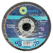 5 X Flap Grinding Sanding Discs 115mm 4.5" 80 Grit Angle Wheel Zircon