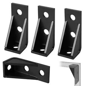 90 Degree Angle Bracket 4 Pcs Right Angle Gusseted Fitting for 1-5/8" Strut C... - Picture 1 of 8