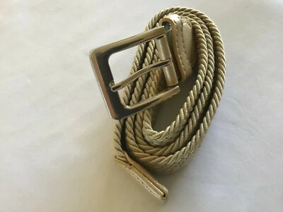 Gelante Canvas Elastic Fabric Woven Stretch Braided Belt Medium Foto 1 de 3