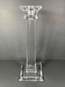 MIKASA Platinum Obalesque Crystal 10" Candleholder  Candlestick