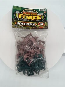 JARU Battle Force 2009 juego de 50 piezas soldados bronceados/verdes nuevo - Imagen 1 de 2