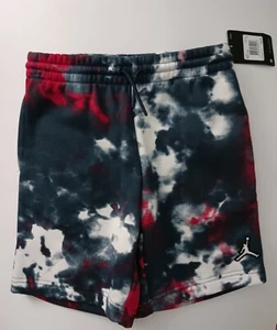 BRAND NEW Boy Jordan Jumpman Tye Dye Dark Blue Red White Signature ShortSz.Small - Picture 1 of 9