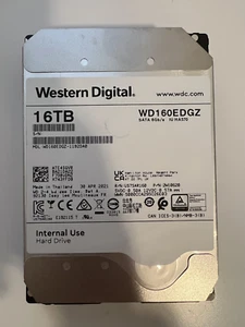 Western Digital WD160EDGZ-11B2DA0 16TB SATA 7200 RPM HDD Hard Drive - Afbeelding 1 van 3