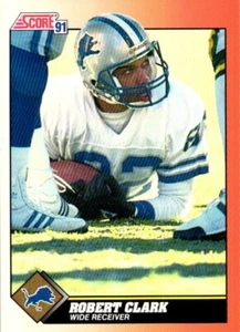 1991 Score Football Card #438 Robert Clark - Picture 1 of 2