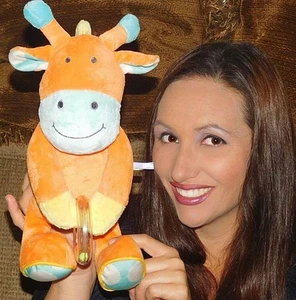 Juguete Manhattan JIRAFA 14" Peluche Naranja Cuentas Animal Bebé Juguete BEAN BOTTON LOVEY A - Imagen 1 de 1
