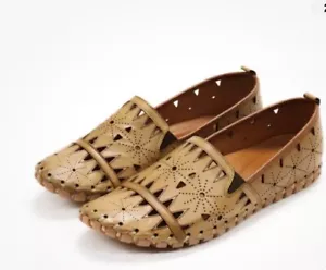 SPRING STEP Fusalide Shoes Women Brown Leather Cut Out Comfort Size 11.5/ 42 - Picture 1 of 11