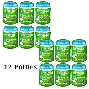 RECALDENT Fresh Mint Gum Dental CPP-ACP 140g x 12 Bottles Sugar-less Pepper JP - Picture 1 of 2