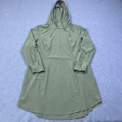 Женское солнцезащитное платье Duluth Sol Survivor 2XL зеленое с капюшоном легкое LS - Изображение 1 из 4