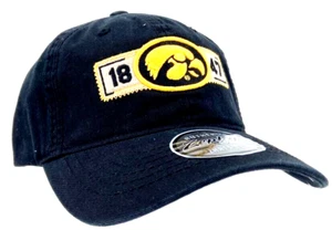 NEW Iowa Hawkeyes Zephyr Embroidered Black Adjustable Baseball Cap Hat OS - Picture 1 of 8
