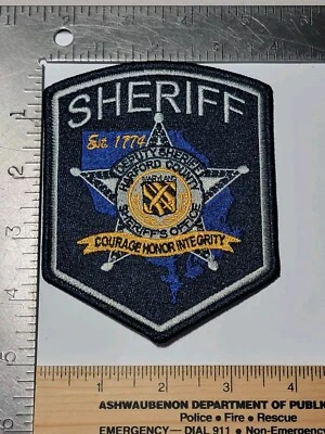 Bin2 B8 Police patch Maryland Harford Sheriff Sheriff's Office Deputy Style 2 - Image 1 of 2