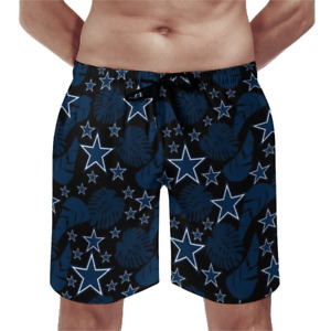 Dallas Cowboys Men's Beach Pants Quick Drying Swim Shorts with Mesh Lining