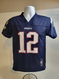 New England Patriots NFL Team Apparel Size Youth SIGNED TOM BRADY JERSEY - Picture 1 of 12
